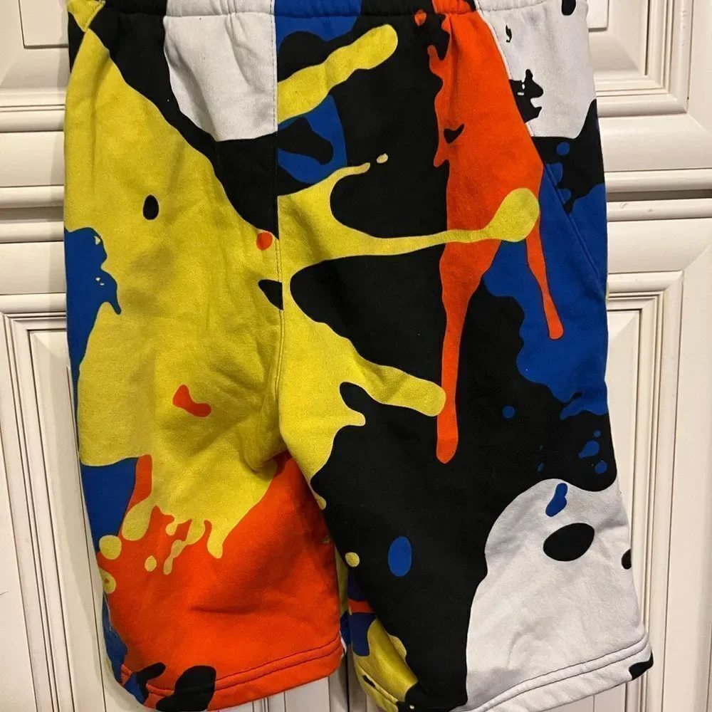 Nike Basketball Splatter Pack graphic shorts in black/multi L
